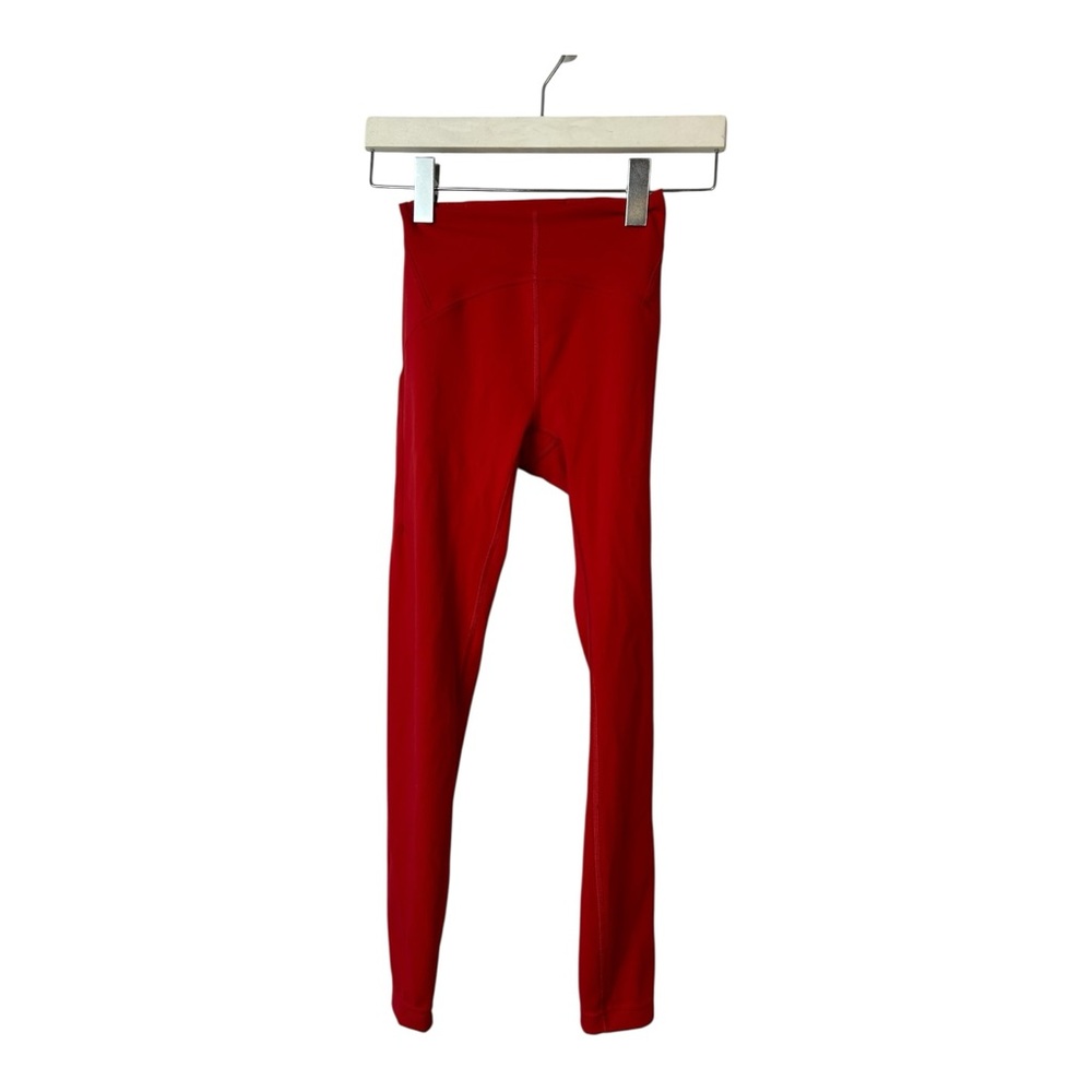 Lululemon Instill High-Rise Tight 25" Dark Red women’s size 2 - Picture 5 of 11